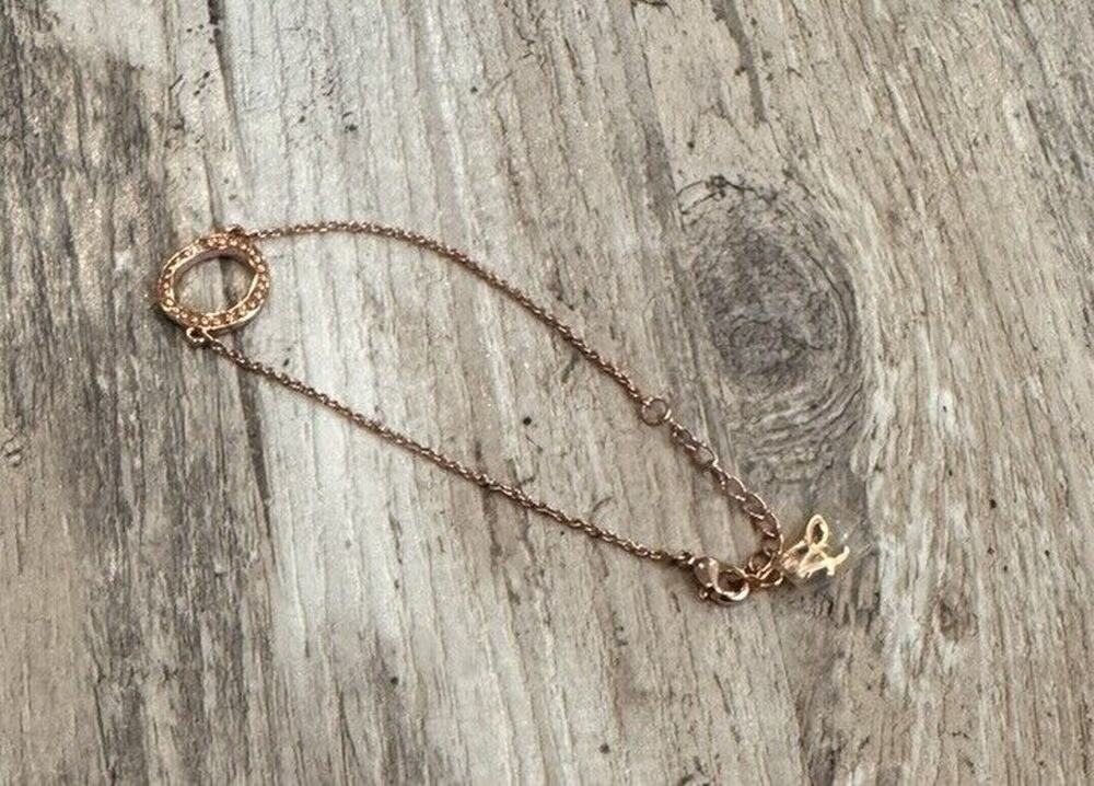 Adore by Swarovski - Signature Organic Circle Bracelet Rose Gold Plated NWOT